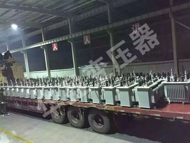 玉林非晶合金变压器发货现场